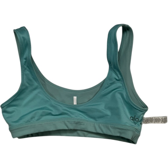 NWOT ALO Yoga ambient logo bra Blue Quartz‎ Size Small - Picture 5 of 10